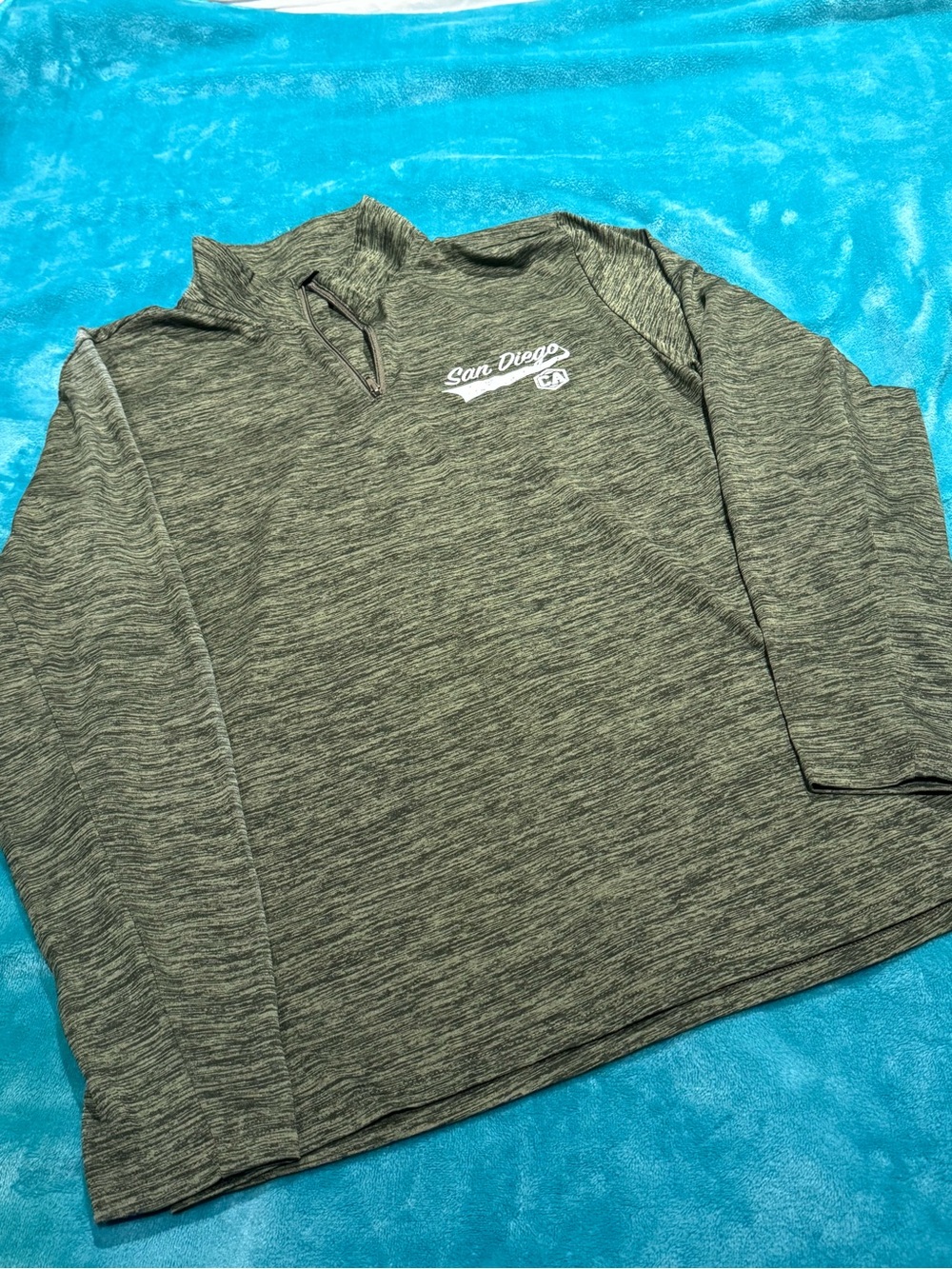 Coconut Creek Trading Company Half Zip Long Sleeve Pullover - Size S